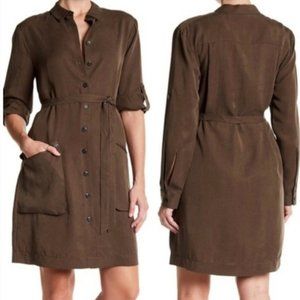 ATM Anthony Thomas Melillo Belted Shirt Dress